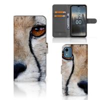 Nokia C12 | Telefoonhoesje | Met pasjeshouder | Cheetah