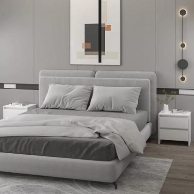 Nachtkastjes 2 st 45x34,5x44,5 cm bewerkt hout wit