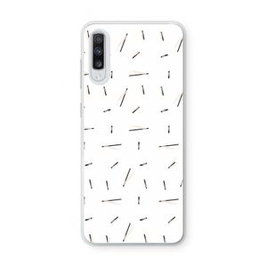 Hipster stripes: Samsung Galaxy A70 Transparant Hoesje