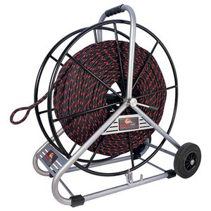 Trektouw polyester Ø12 mm 350 m met haspel Runpotec