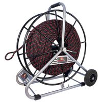 Trektouw polyester Ø12 mm 350 m met haspel Runpotec