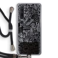 Vexx Black Mixtape: Xiaomi Mi Note 10 Pro Transparant Hoesje met koord