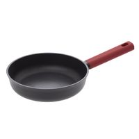Koekenpan - Alle kookplaten geschikt - zwart/rood - dia 21 cm