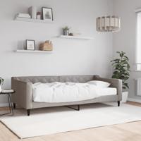 Slaapbank met matras 90x200 cm stof taupe
