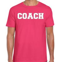 Cadeau t-shirt voor heren - coach - roze - bedankje - verjaardag