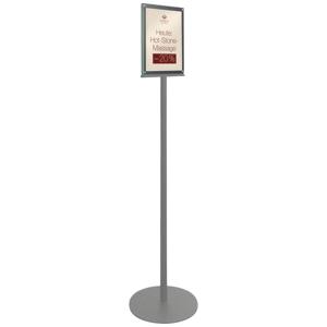 Deflecto Superior Image 692056-A4 Folderhouder, Vloerstatief Zwart DIN A4 1 stuk(s) Aantal vakken: 2 (b x h x d) 330 x 1422 x 330 mm