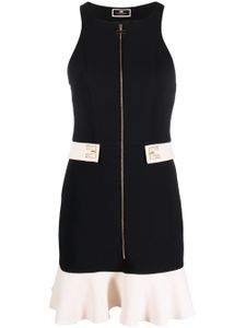 Elisabetta Franchi robe courte à design sans manches - Noir