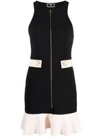 Elisabetta Franchi robe courte à design sans manches - Noir