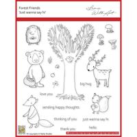 Nellie's Choice • forest friends clear stempels just wanna say hi