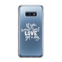 Partner in crime: Samsung Galaxy S10e Transparant Hoesje