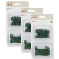 600x stuks kerstbalhaakjes/kerstboomhaakjes groen 4 en 7 cm