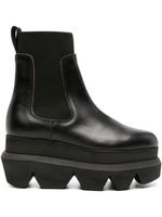 sacai bottines Chelsea 90 mm en cuir - Noir