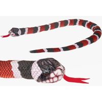 Slangen speelgoed artikelen koningsslang knuffelbeest bruin 150 cm - thumbnail