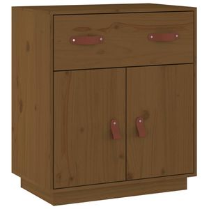 The Living Store Dressoir Grenenhout - 65.5 x 40 x 75 cm - Honingbruin