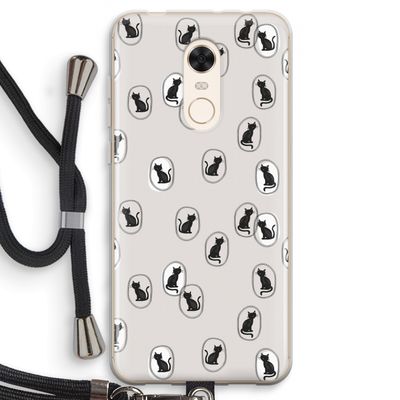 Miauw: Xiaomi Redmi 5 Transparant Hoesje met koord
