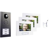 m-e modern-electronics VD ALU 6730 A Video-deurintercom Wit, Antraciet