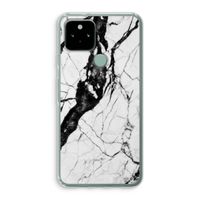 Witte marmer 2: Google Pixel 5 Transparant Hoesje