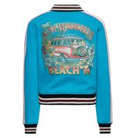 Queen Kerosin California Beach'n College Jacket Sky Blue-XS