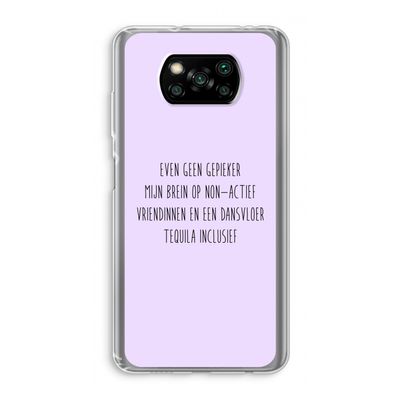 Tequila: Xiaomi Poco X3 Pro Transparant Hoesje