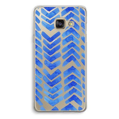 Blauwe pijlen: Samsung Galaxy A3 (2016) Transparant Hoesje