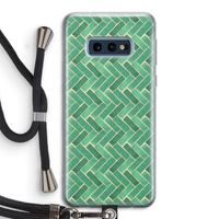Moroccan tiles 2: Samsung Galaxy S10e Transparant Hoesje met koord