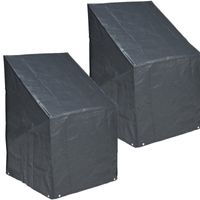 2x Afdekhoes/beschermhoes tuinstoelen 68 x 110 cm - thumbnail