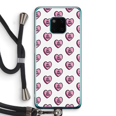 GIRL POWER: Huawei Mate 20 Pro Transparant Hoesje met koord