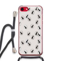 Miauw: iPhone SE 2020 Transparant Hoesje met koord