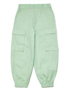 MM6 Maison Margiela Kids pantalon cargo à logo brodé - Vert