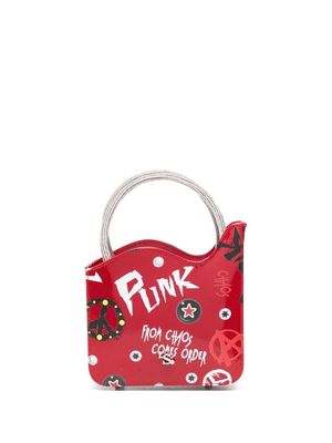Le Silla mini sac à main Ivy à imprimé graphique - Rouge