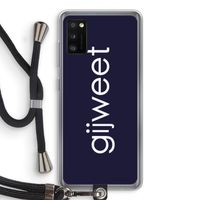 Gijweet: Samsung Galaxy A41 Transparant Hoesje met koord