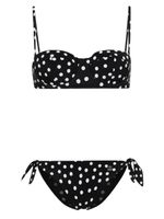 Dolce & Gabbana bikini triangles à pois - Noir - thumbnail