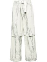 DARKPARK pantalon droit à motif tie-dye - Gris - thumbnail