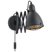 EGLO wandlamp Treburley - zwart/goud - Leen Bakker - thumbnail