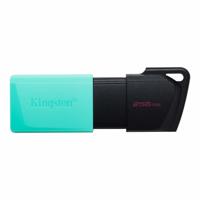 Kingston Technology DataTraveler Exodia M USB flash drive 256 GB USB Type-A 3.2 Gen 1 (3.1 Gen 1) Zwart, Turkoois - thumbnail