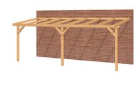 Aanbouwveranda OBLIQUE Schuin dak - 700x300 cm- Schuin dak- - YARD Outdoor