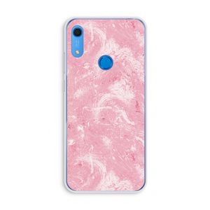 Abstract Painting Pink: Huawei Y6s Transparant Hoesje
