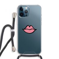 Kusje: iPhone 12 Pro Transparant Hoesje met koord