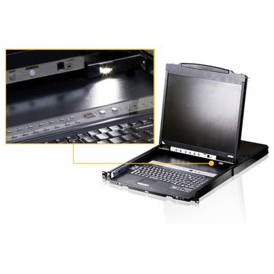 ATEN CL5808N F KVM-switch Toetsenbord, USB 1280 x 1024 Pixel