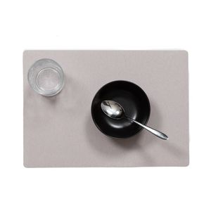 Wicotex-Placemats Uni licht grijs-Placemat easy to clean 12stuks