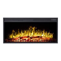 LED klassieke inbouw haard - 102 cm