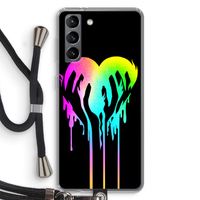 Hold My Heart: Samsung Galaxy S21 Transparant Hoesje met koord
