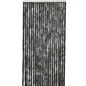 Vliegengordijn kattenstaart - zwart - 90 x 220 cm - deurgordijn - hor - tegen insecten