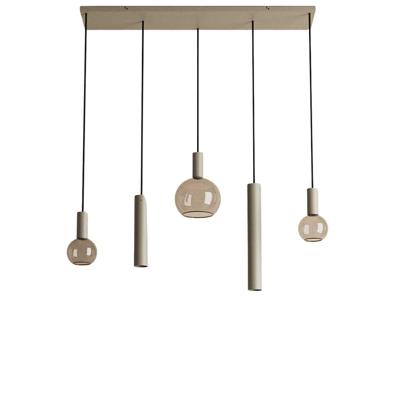 Hanglamp Riva recht kort quartz