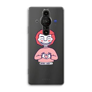 Hartje: Sony Xperia Pro-I Transparant Hoesje