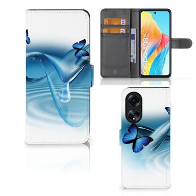OPPO A98 5G | Telefoonhoesje | Met pasjeshouder | Vlinders