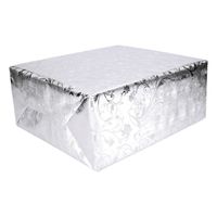 Set van 3x stuks luxe zilveren kerst cadeaupapier/inpakpapier 500 x 76 cm op rol
