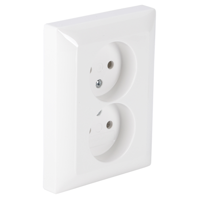 Busch Balance Jaeger Contactdoos | Inbouw | 2-voudig | Polarwit - 66.054.49