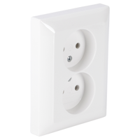 Busch Balance Jaeger Contactdoos | Inbouw | 2-voudig | Polarwit - 66.054.49
