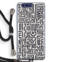 Moroccan Print: Honor 9 Transparant Hoesje met koord